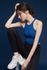 [Cielcoco] CLWT4030 Dynamic Fly Crop Top Royal Blue, Gym wear,Tank Top, yoga top, Jogging Clothes, yoga bra, Fashion Sportswear, Casual tops For Women _ Made in KOREA